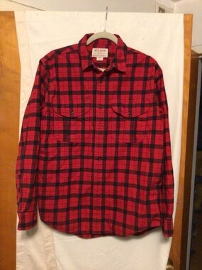 Filson 100% cotton outdoor ,lumbar jack , construction work shirt SZ M